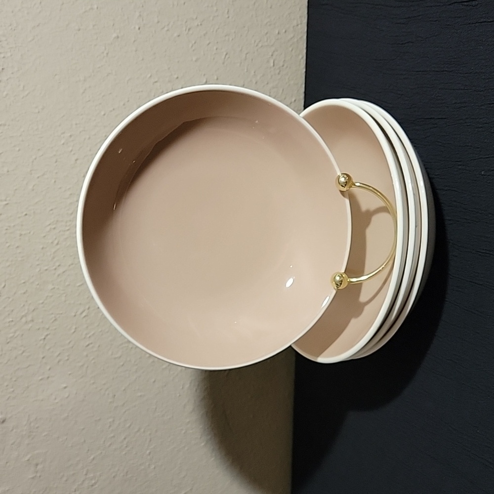 Harkerware MCM Pink Tan Fruit Bowls
